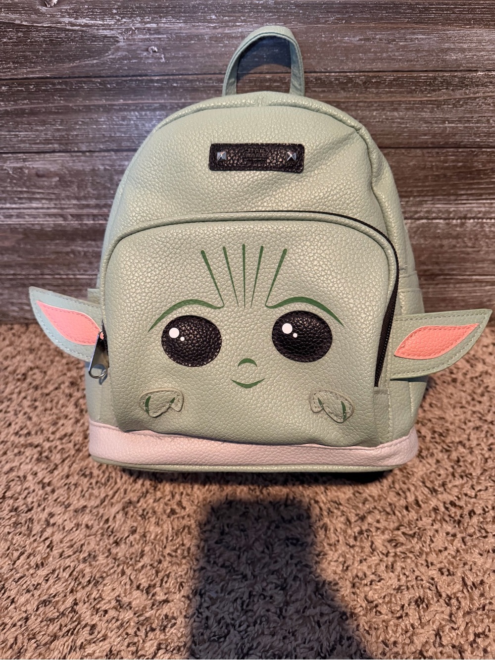 Baby Yoda Grogu Character Mini Backpack - Cute Ear Design